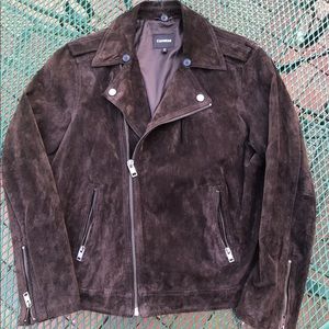 Express Suede Moto Jacket